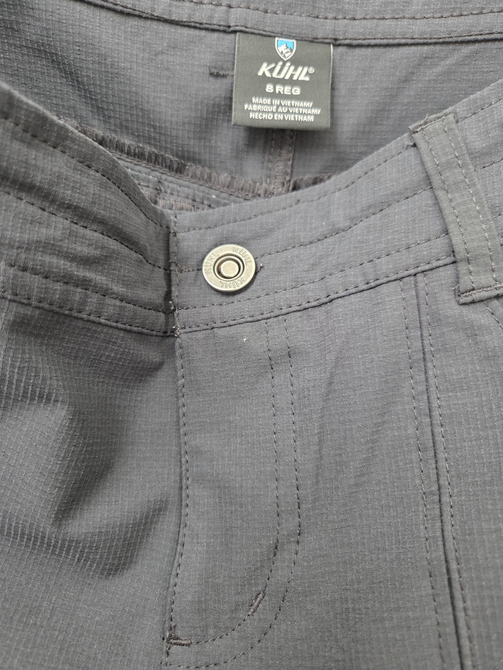 Kuhl Womens 8R Gray Cargo Zip-Off Utility Pants Shorts Hiking Outdoor Pockets - Picture 8 of 15